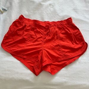 Anthropologie red shorts
